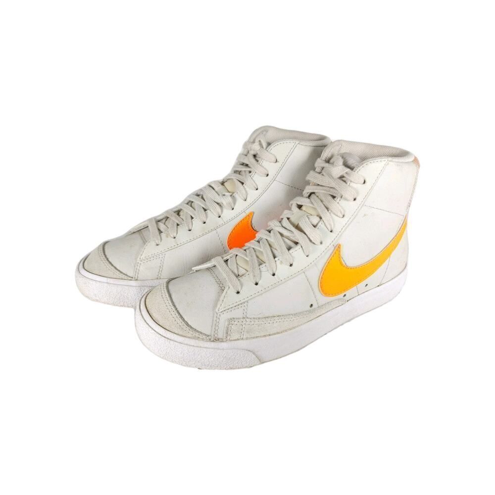 Nike Women's Blazer 77 Vintage US7 White Orange Mid Top Sneakers Shoe CZ1041-100